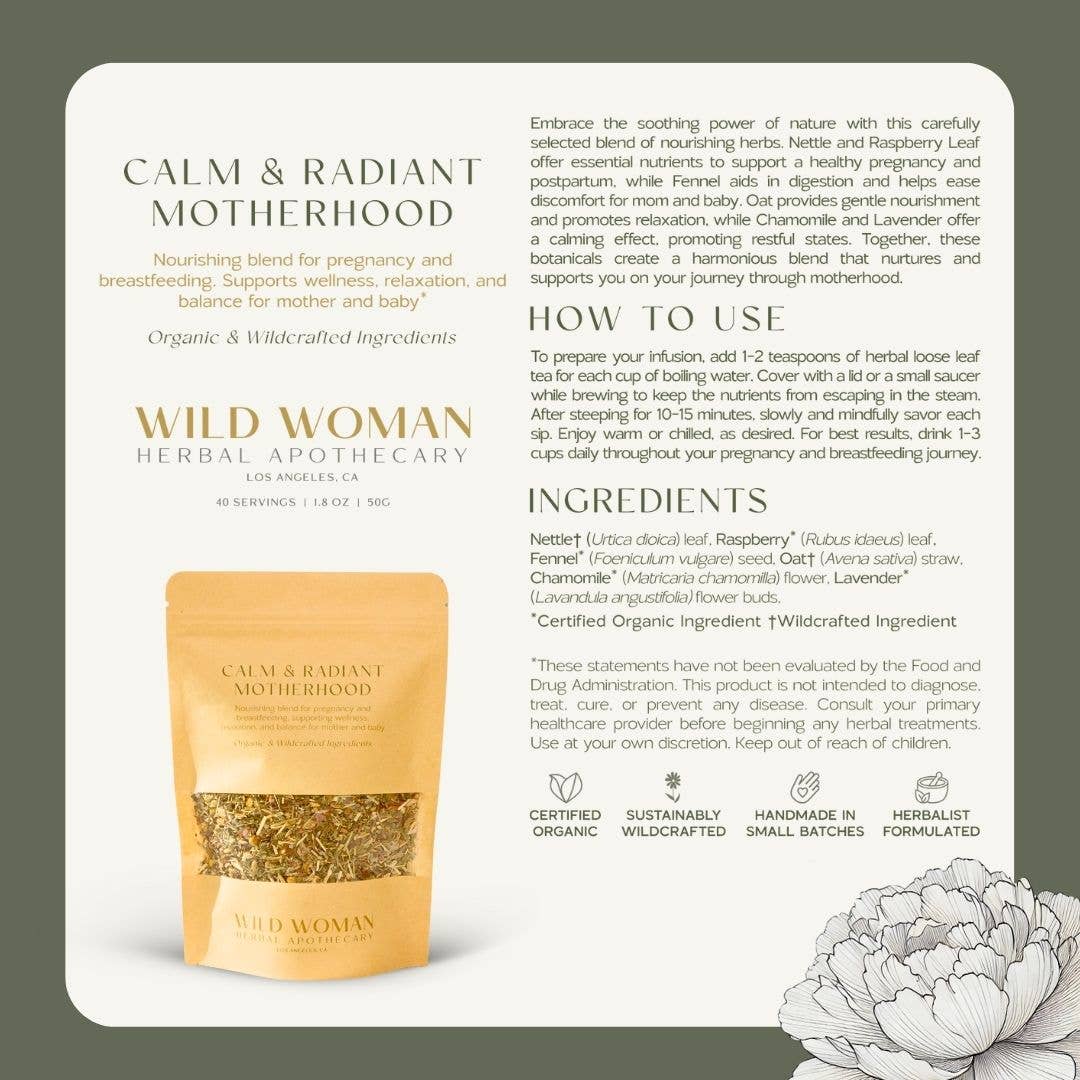 Calm & Radiant Motherhood | Lactation & Postpartum | Tea