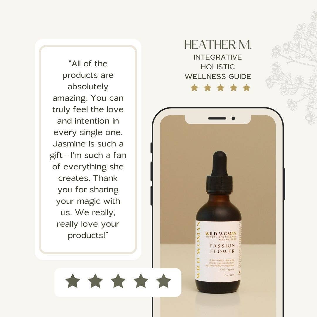 Passionflower | Calm Focus & Anxiety Support | Tincture