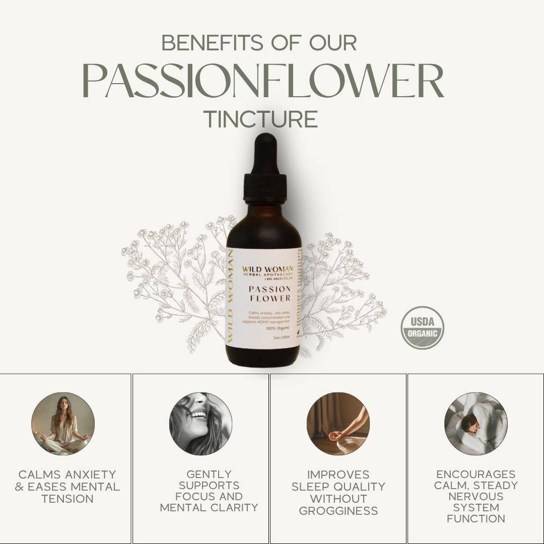 Passionflower | Calm Focus & Anxiety Support | Tincture