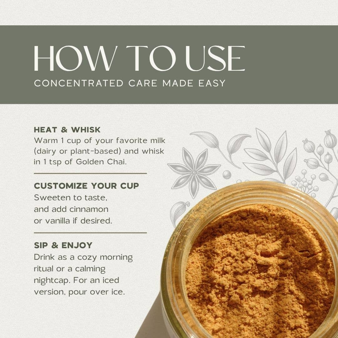 Golden Chai | Golden Milk & Adaptogenic Mushroom Elixir