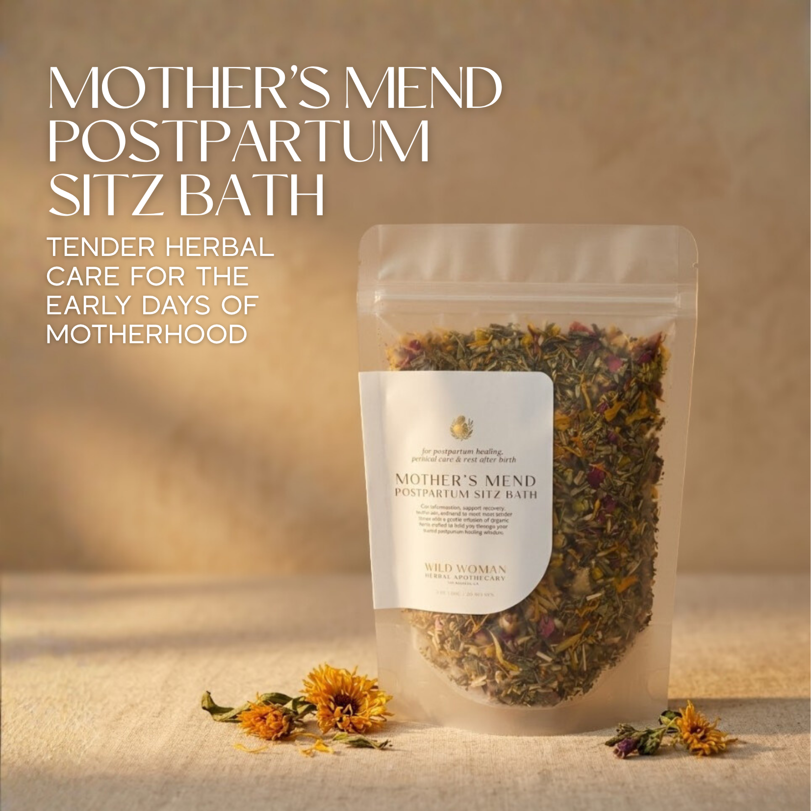 Mother’s Mend | Postpartum Sitz Bath & Peri Bottle Herbs
