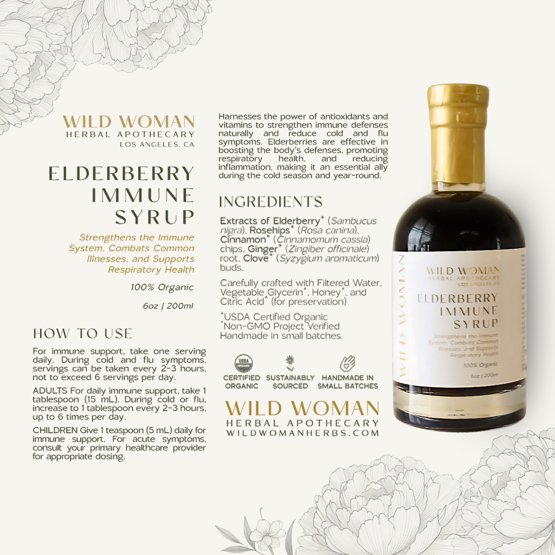 Elderberry Immune Syrup | Cold, Cough & Flu Seasonal Support