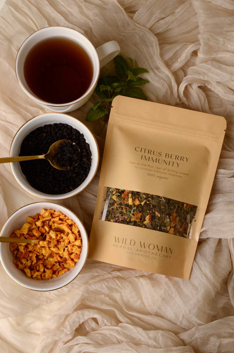 Citrus Berry Immunity Tea | Elderberry Echinacea & Vitamin C