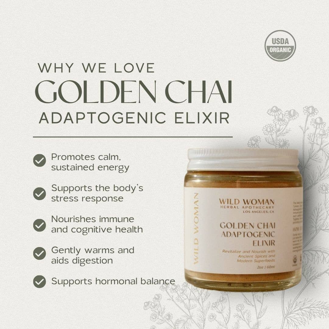 Golden Chai | Golden Milk & Adaptogenic Mushroom Elixir
